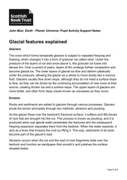 Glacial features explained