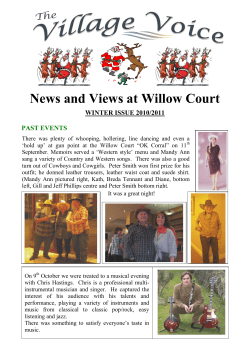 News and Views at Willow Court News and Views at Willow Court