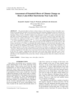Assessment of Potential Effects of Climate Change on Heavy Lake