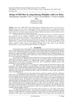 Design of FIR Filter by using Sharing Multiplier with Low Delay
