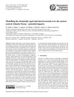 Modelling the chemically aged and mixed aerosols over the eastern