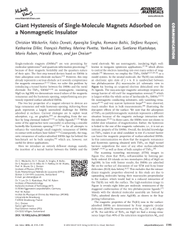 Giant Hysteresis of Single-Molecule Magnets - ruben