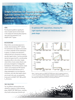 Simple Guidelines for Choosing the Right Injection Solvent
