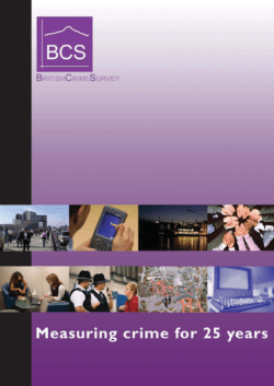 British Crime Survey - Measuring crime for 25
