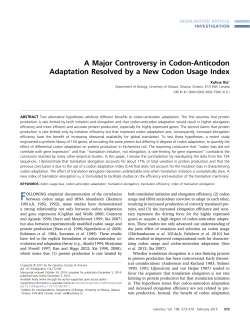 A Major Controversy in Codon-Anticodon Adaptation