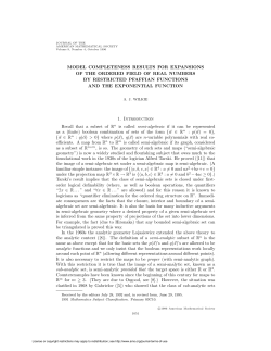 model completeness results for expansions of the ordered field of