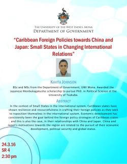Caribbean Foreign Policies towards China and Japan