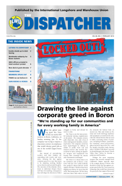 Drawing the line against corporate greed in Boron