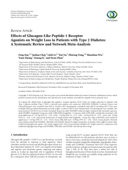Effects of Glucagon-Like Peptide-1 Receptor Agonists on Weight