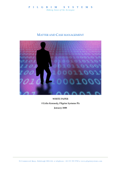 Matter and case management