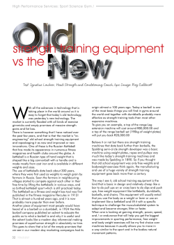Old strength training equipment vs the new