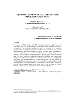 the impact of news on fed funds futures` implicit interest rates