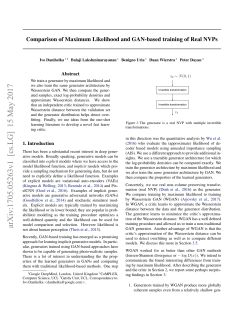 Comparison of Maximum Likelihood and GAN