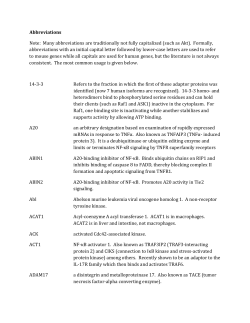 Abbreviations Note: Many abbreviations are traditionally not fully