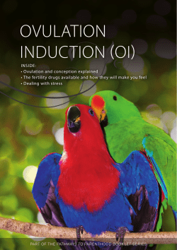 OvulatiOn inductiOn (Oi)