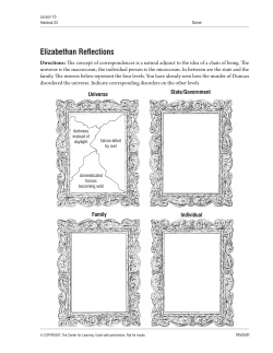 Elizabethan Reflections