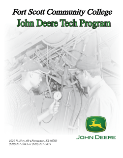 John Deere Tech Program - Fort Scott Community College