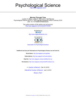 Psychological Science