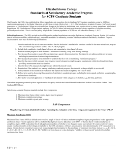 SCPS Graduate Students - Elizabethtown College