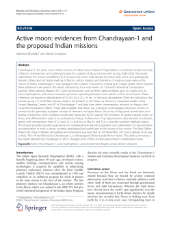 Active moon: evidences from Chandrayaan