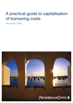 A practical guide to capitalisation of borrowing costs