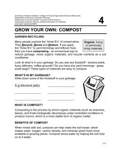 grow your own: compost