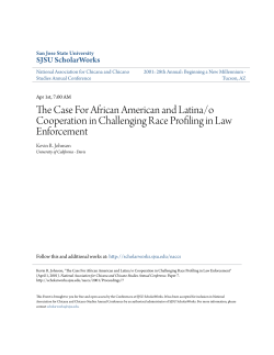 The Case For African American and Latina/o Cooperation in
