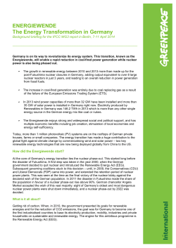 Energiewende: The Energy Transformation in Germany