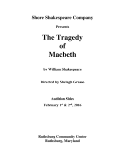 The Tragedy of Macbeth