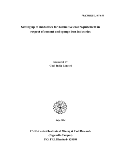 July 2014 - Coal India Limited