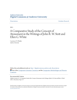 A Comparative Study of the Concept of Atonement in the Writings of