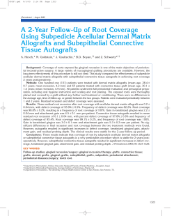 A 2-Year Follow-Up of Root Coverage Using Subpedicle Acellular
