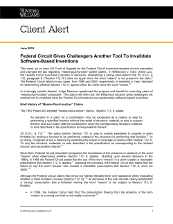 Federal Circuit Gives Challengers Another Tool To Invalidate
