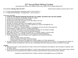 23rd Annual Book Writing Contest