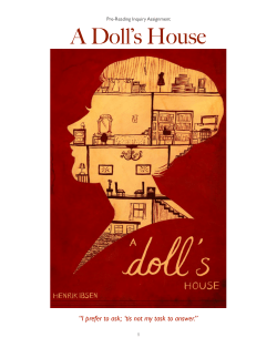 A Doll`s House Inquiry Assignment