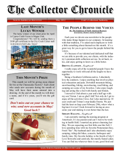 May 2012 - North American Recovery