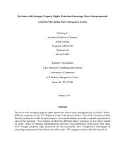 Do States with Stronger Property Rights Protection Encourage More