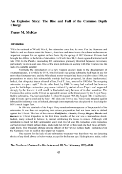 An Explosive Story: The Rise and Fall of the Common Depth Charge