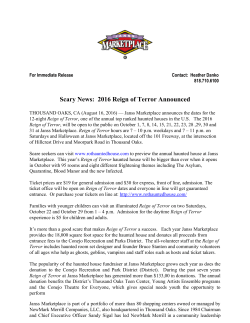 Scary News: 2016 Reign of Terror Announced