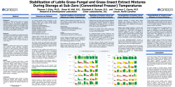 Stabilization of Labile Grass-Fungal and Grass-Insect Extract