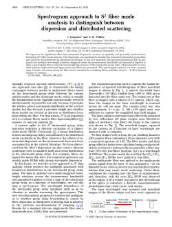 Spectrogram approach to S2 fiber mode analysis
