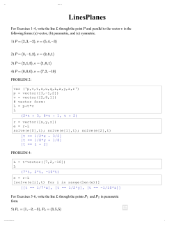 LinesPlanes