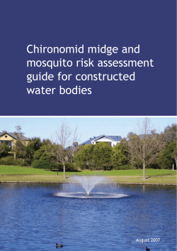 Chironomid midge and mosquito risk assessment guide