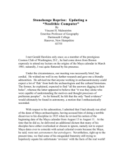 Stonehenge Reprise: Updating a `Neolithic