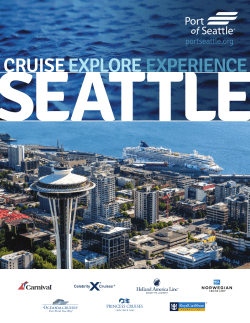 2016 Cruise Schedule