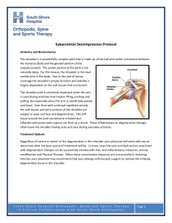 Subacromial Decompression Protocol