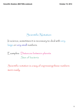 Scientific Notation (MAT306).notebook