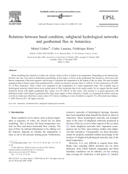 Relations between basal condition, subglacial