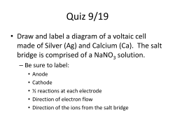 9.5 Electrolytic Cells