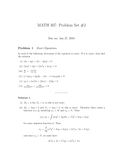 MATH 307: Problem Set #2